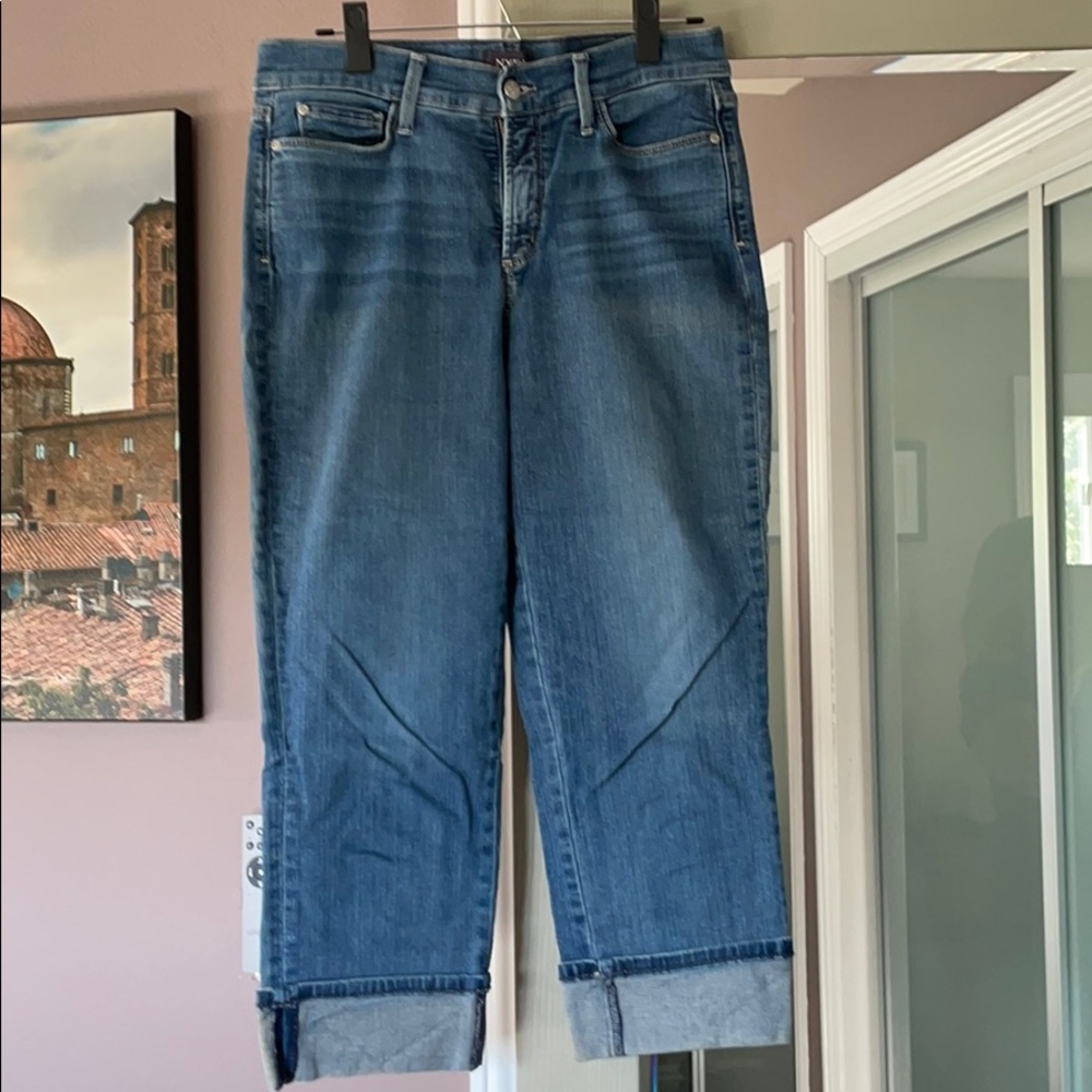 NYDJ wide cuff Capri, size 10